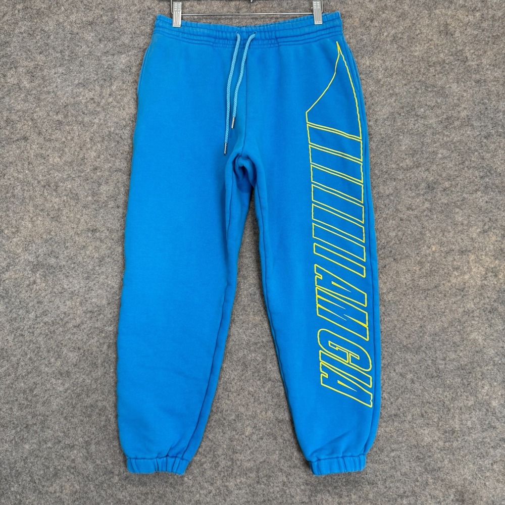 I‎ Am Gia Taja Sweatpants Joggers Womens Small French Terry Logo Blue Australia